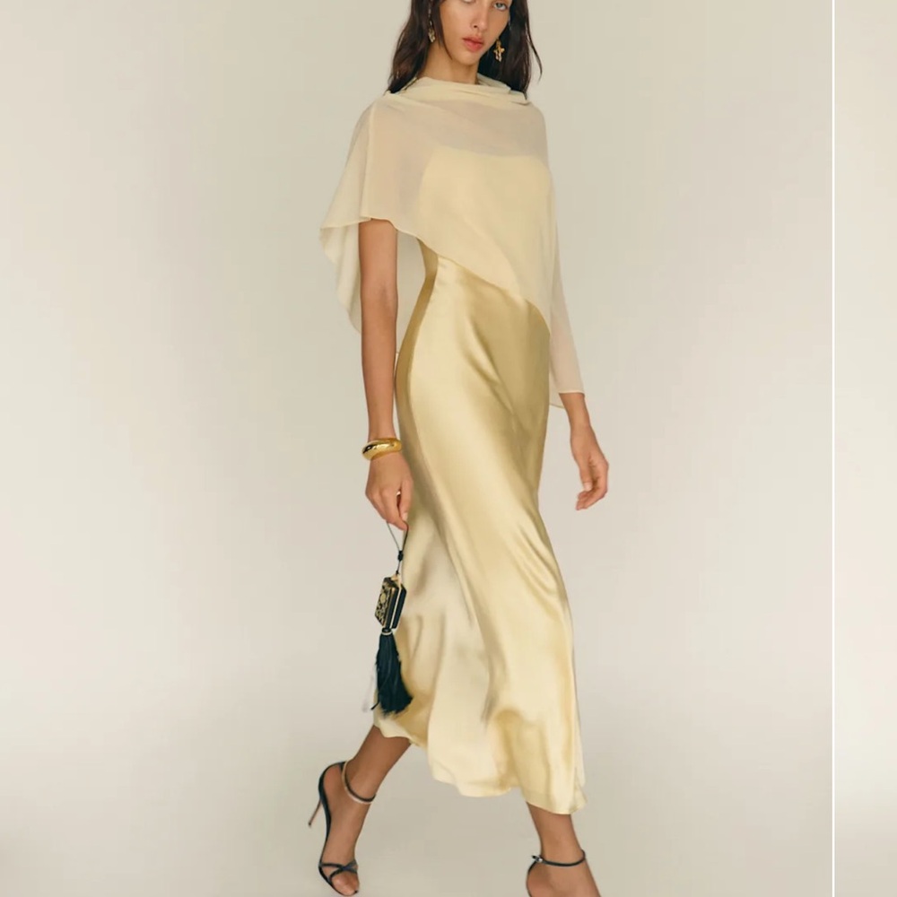 NWT Reformation Lilibeth Silk Dress - Picture 2 of 8